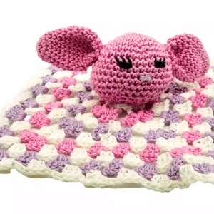 Collection Peluches Décorative Amigurumi 2 Doudou Plat Souris Rose