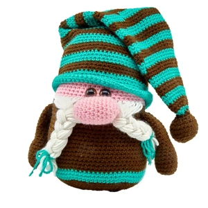 Collection Peluches Décorative Amigurumi 1 Gnome en crochet Amigurumi vert