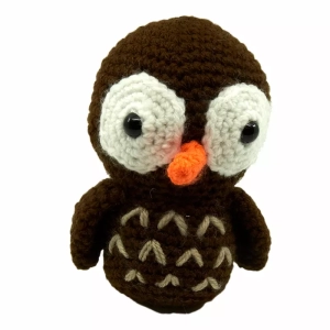 Collection Peluches Décorative Amigurumi 5 Hibou Marron Amigurumi