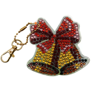 Porte-clés Cloches de Noël Strass