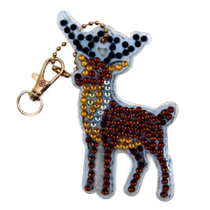 Porte-clés Faon Strass