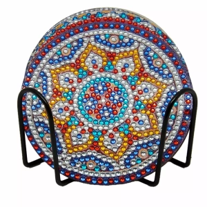 Set de Sous-Verres Mosaïque en Strass 