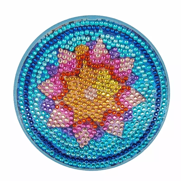 Set de Sous-Verres Motif Floral en Strass_1