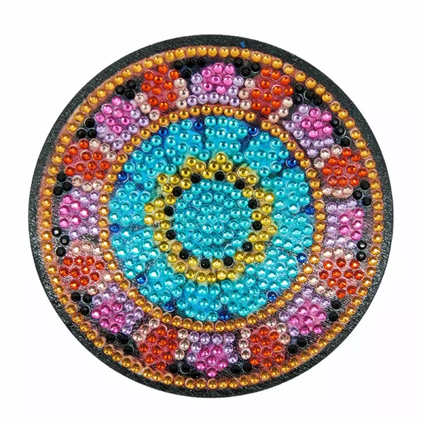 Set de Sous-Verres Motif Floral en Strass_3