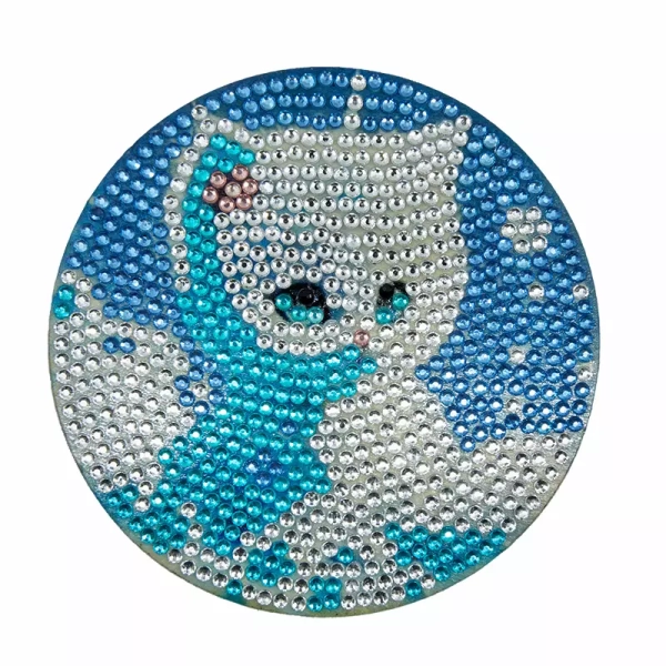 Set sous-verres chat strass_1