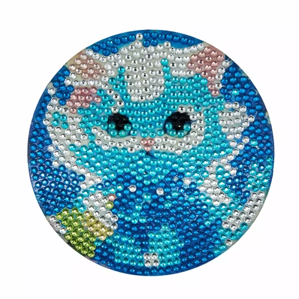 Set sous-verres chat strass_2