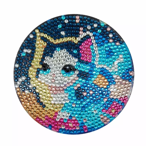 Set sous-verres chat strass_3