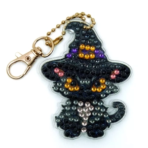 Porte-clés Mini Chat Sorcier Strass